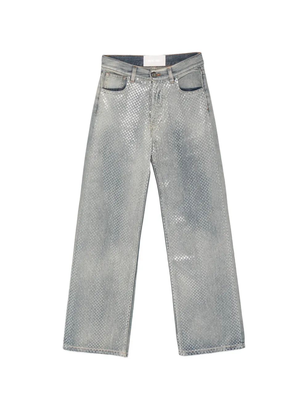 Circus Hotel sequin-embellished wide-leg jeans - Blu