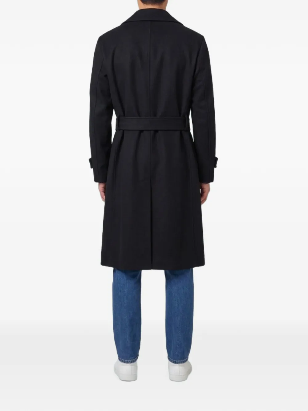 Lardini Jas met ceintuur Zwart