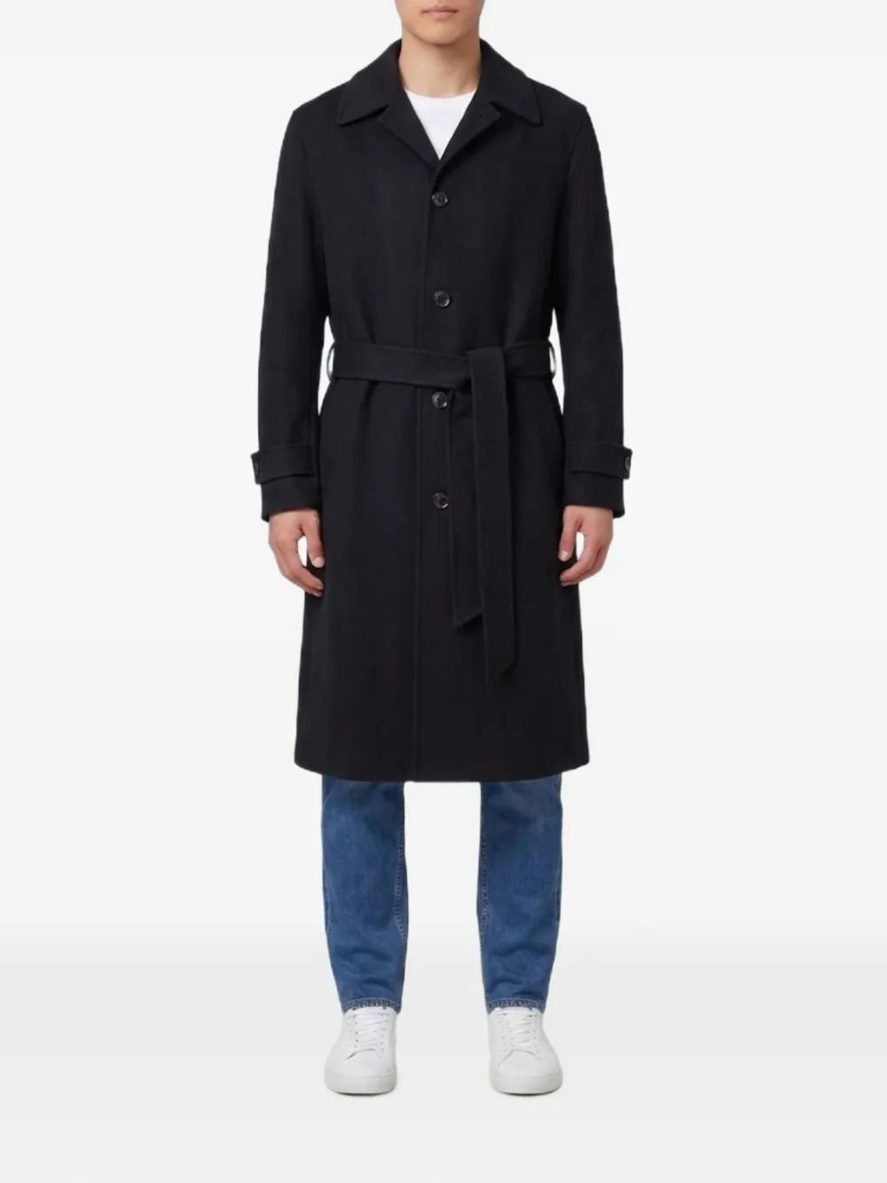 Lardini Jas met ceintuur Zwart
