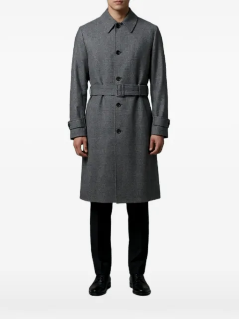 Lardini Prince of Wales check belted coat