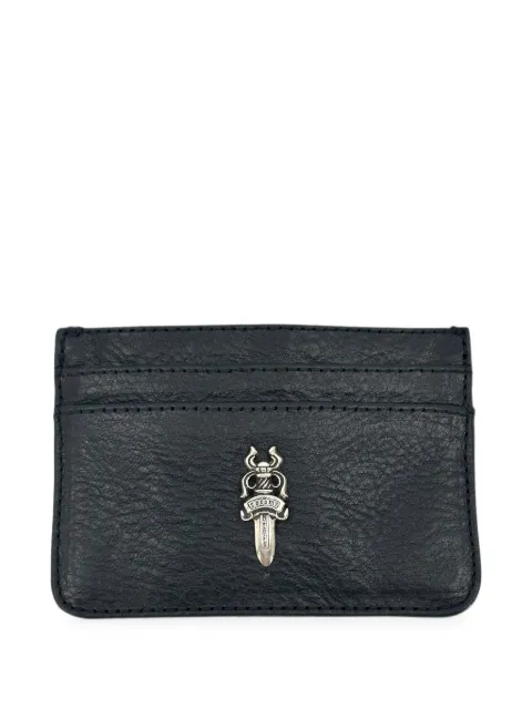 Chrome Hearts Dagger leather cardholder