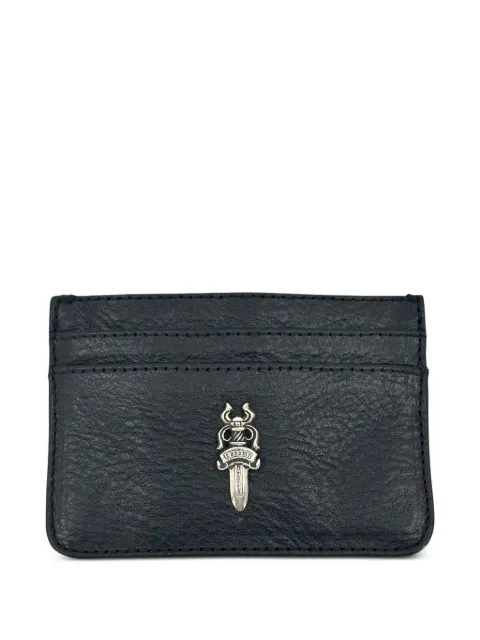 Chrome Hearts Dagger leather cardholder