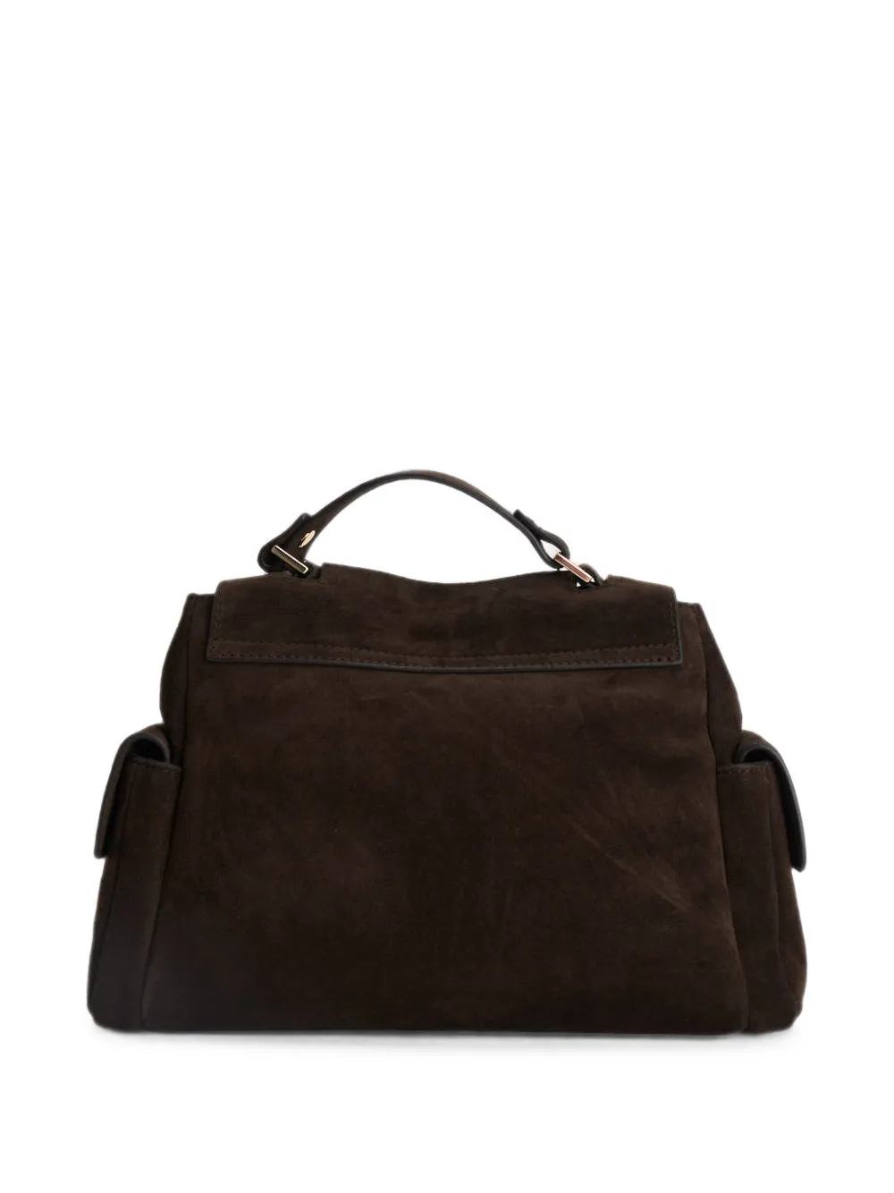 Orciani Shopper met logoplakkaat Bruin
