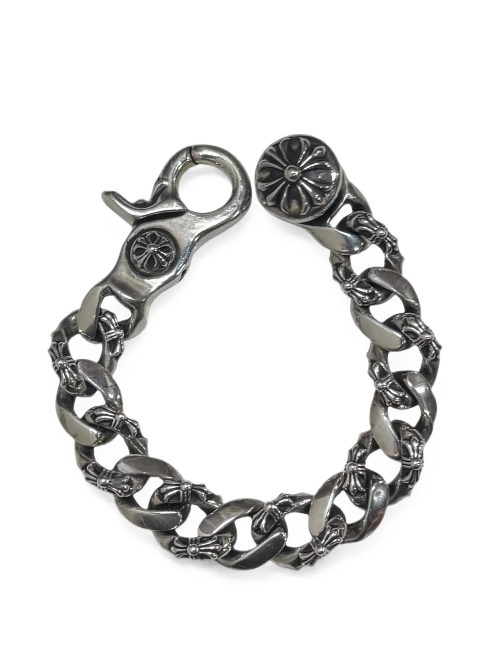 Chrome Hearts Fancy Cuban link bracelet - Argento