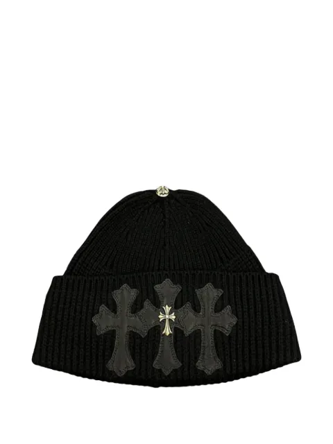 Chrome Hearts Triple Cross cashmere beanie hat