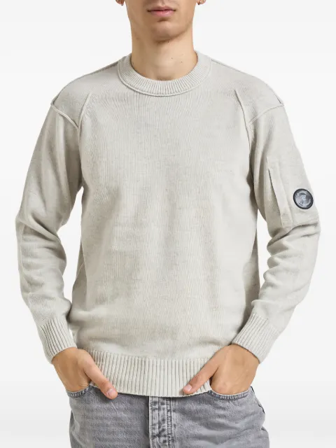 C.P. Company lambswool Lens crewneck contrast sweater