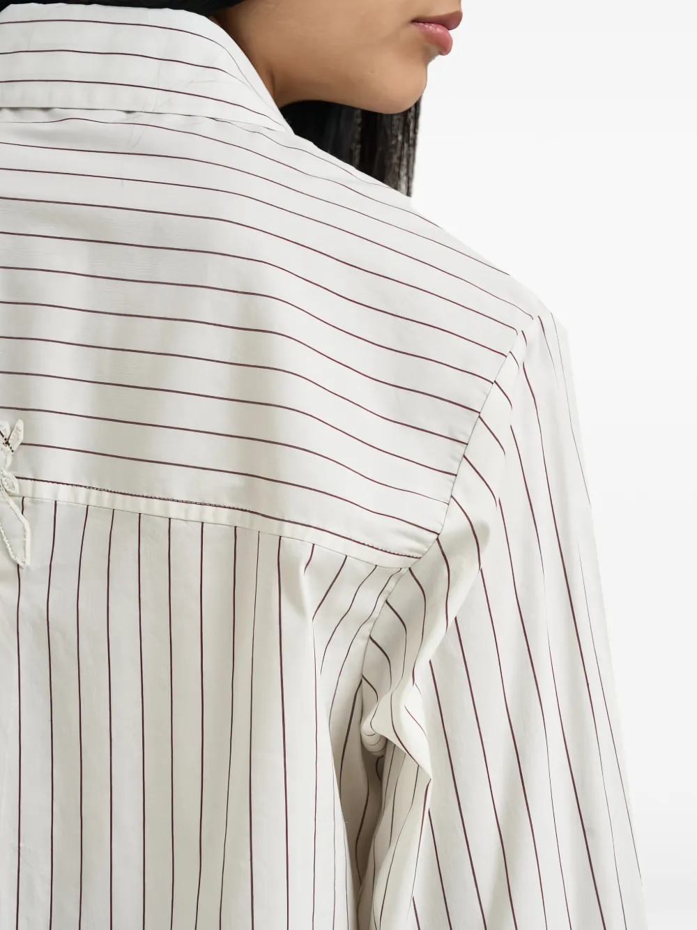 Patrizia Pepe Gestreept blouse Wit