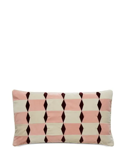 Christina Lundsteen Florence patchwork velvet cushion