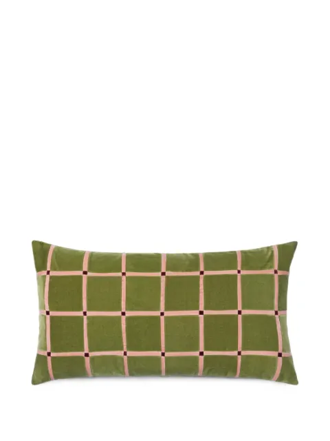 Christina Lundsteen Athena checked cushion