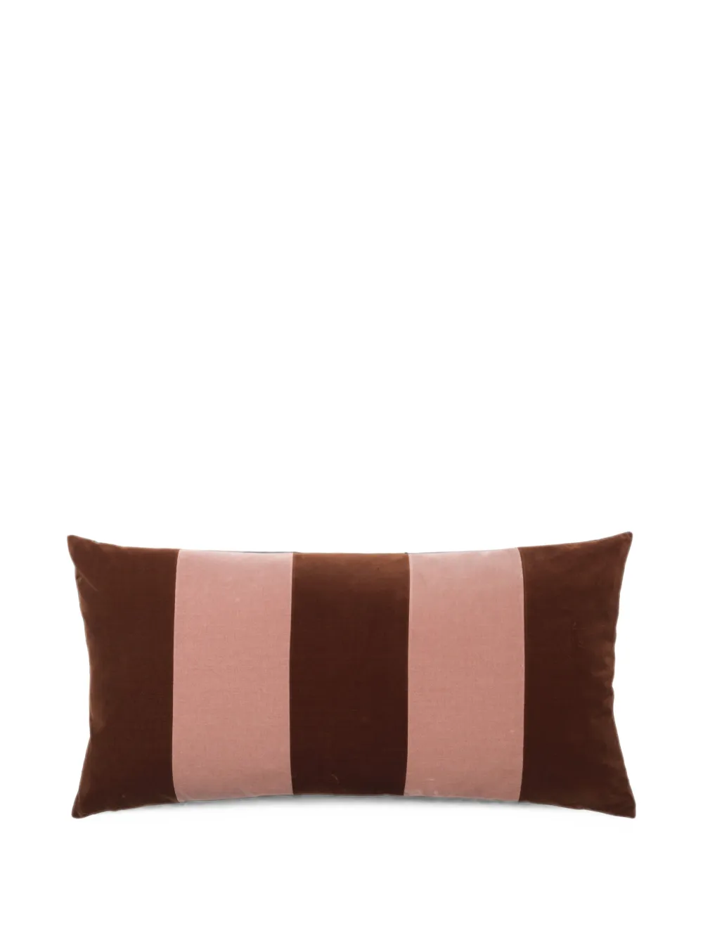 Christina Lundsteen Stripe Samtkissen - Braun