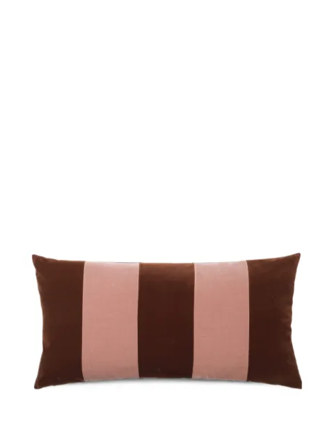 Christina Lundsteen Stripe velvet cushion