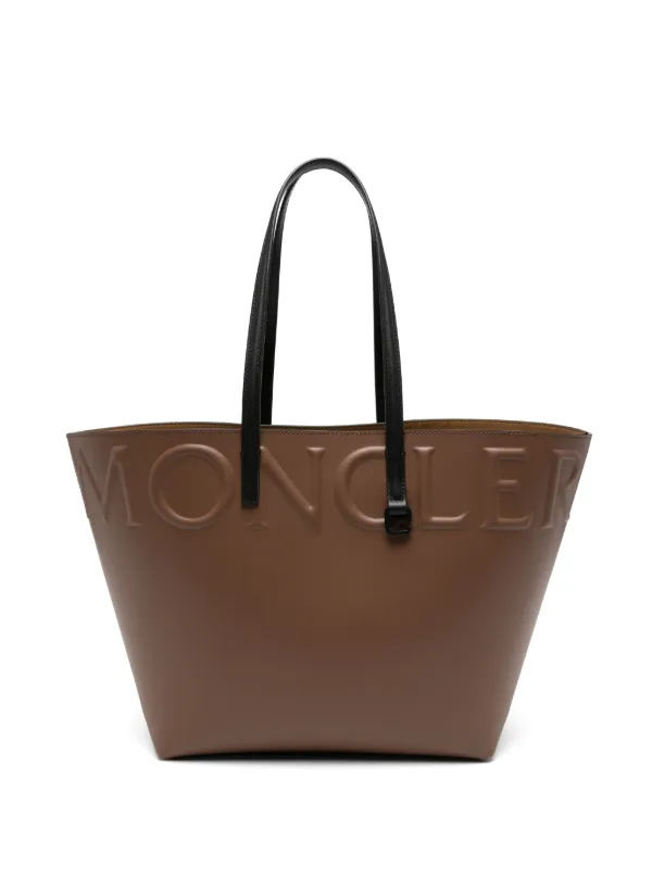 Moncler Very Small Tote Bag in Brown