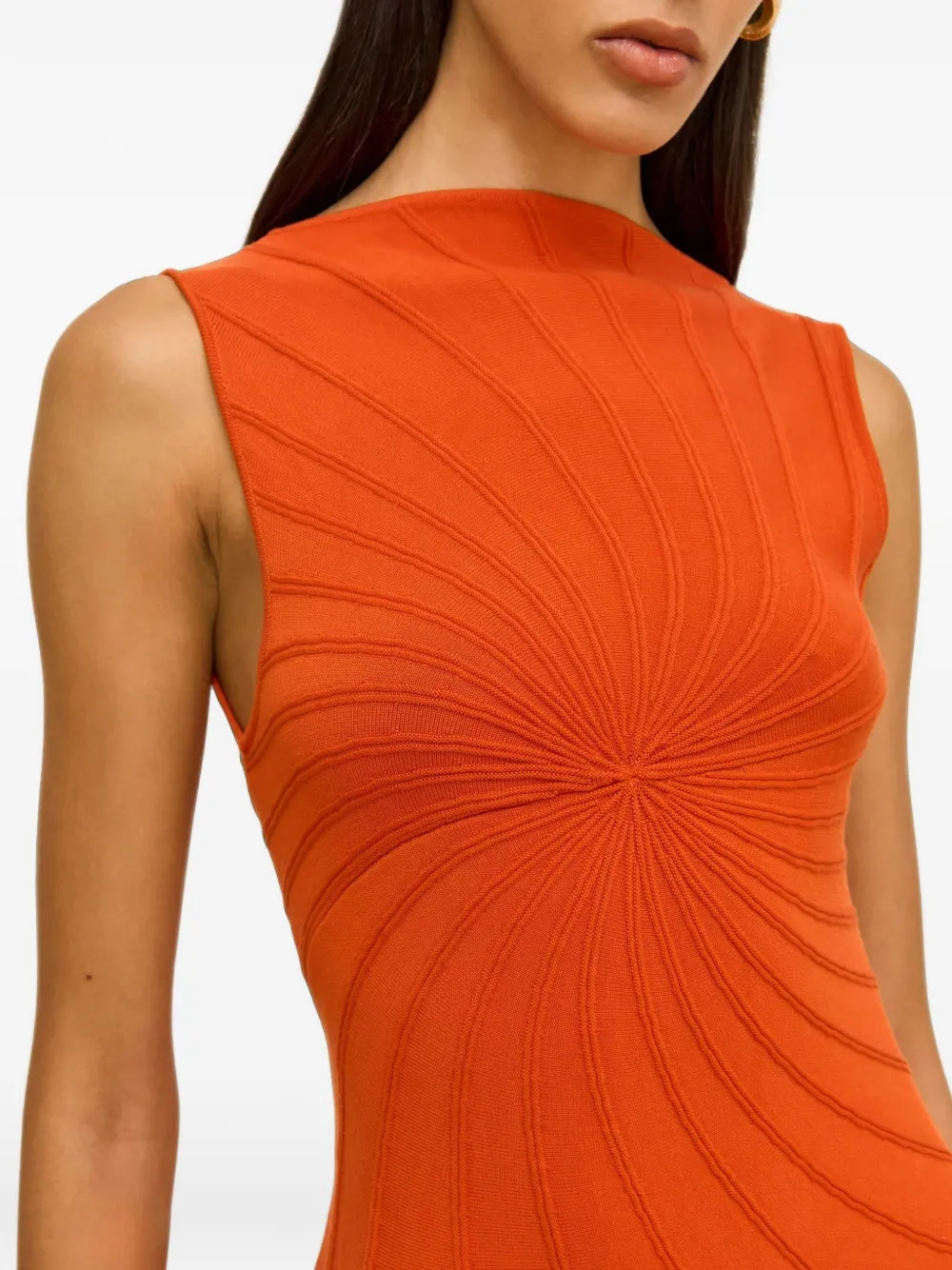 Cult Gaia Philippa gebreide jurk Oranje