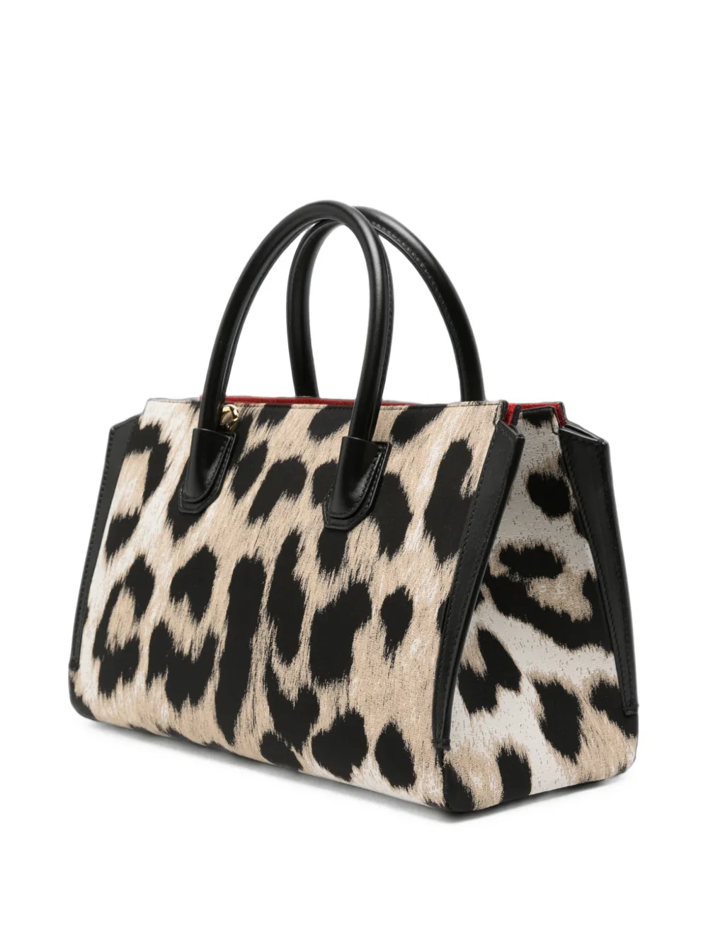 Givenchy Kleine Antigona Catchall shopper met luipaardprint Beige