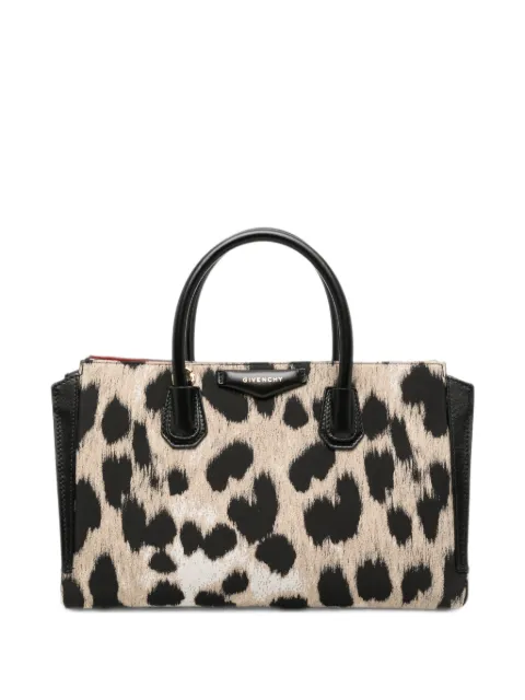 Givenchy small Antigona Catchall bag in leopard jacquard