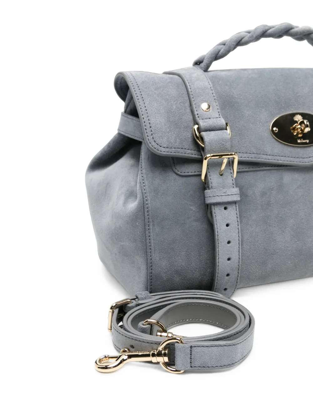 Mulberry Alexa gevlochten shopper Grijs