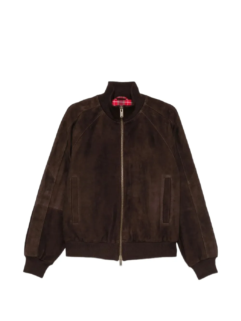 Baracuta suede raglan-sleeve jacket - Braun