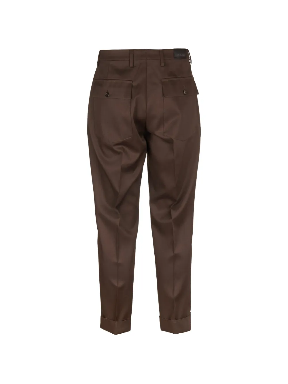michael coal pleated turn-up trousers Bruin
