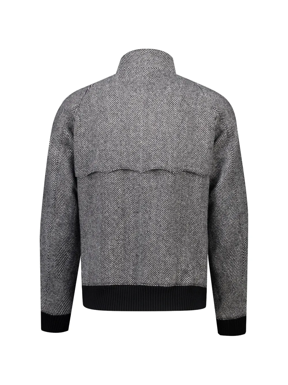 Baracuta G9 jack met visgraatpatroon Grijs