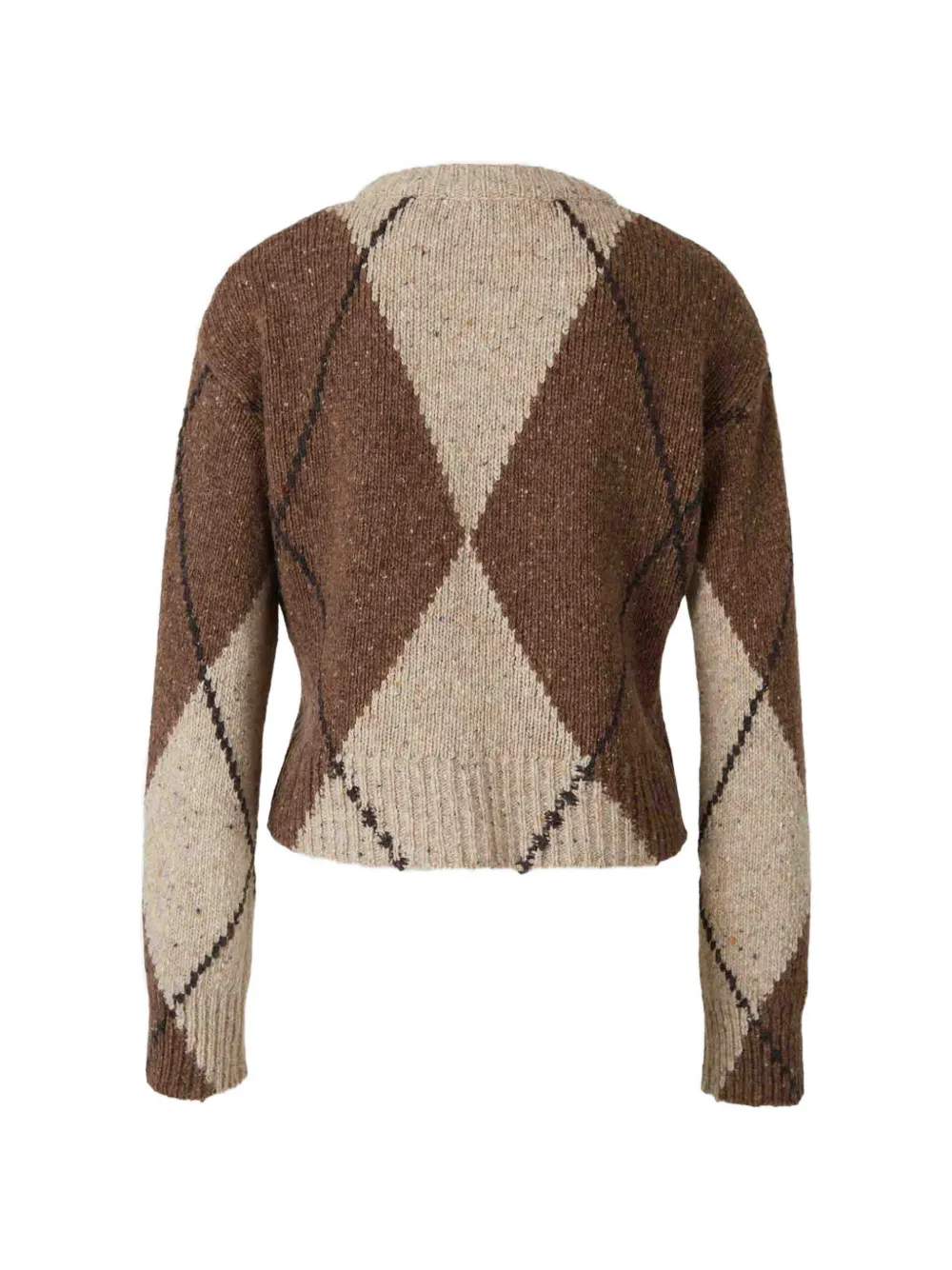 Altuzarra Parish trui met argyle-patroon en V-hals Bruin