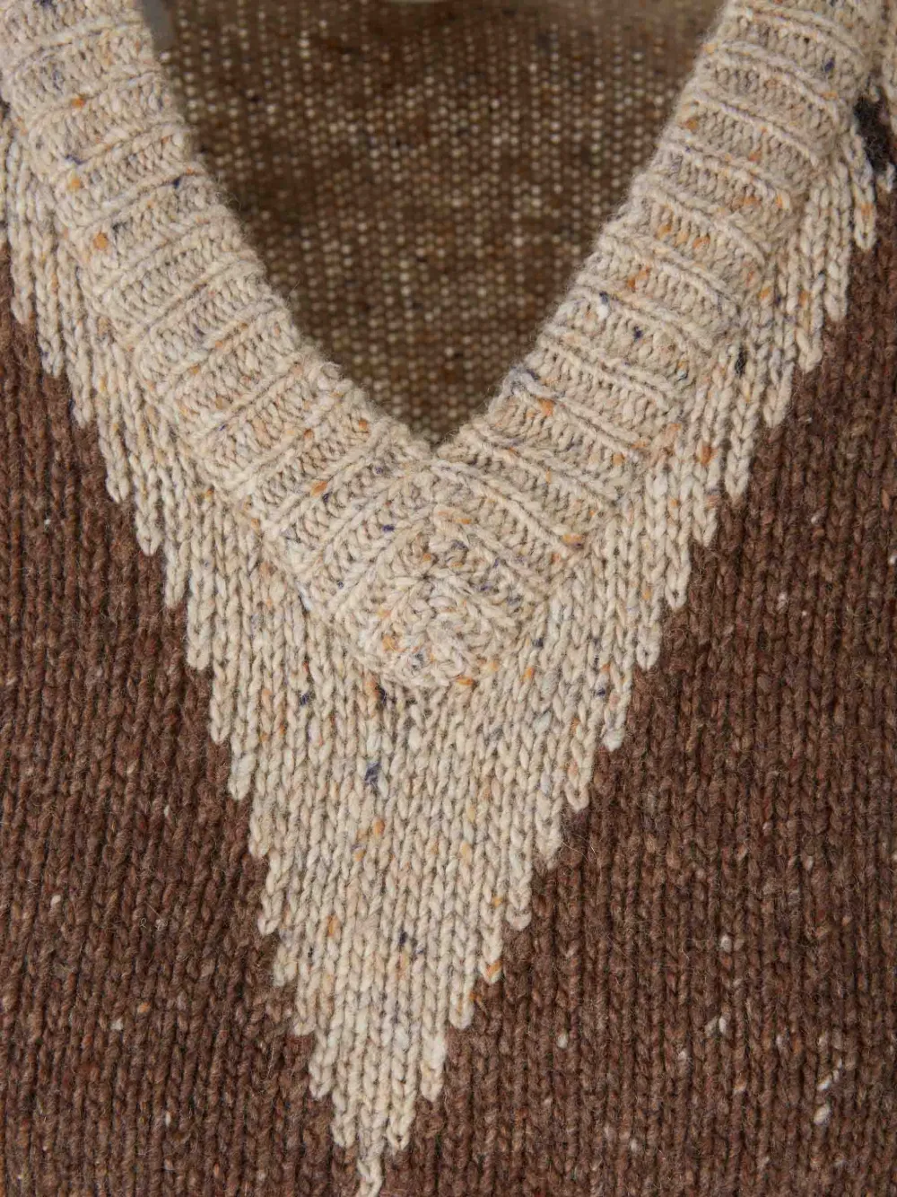 Altuzarra Parish trui met argyle-patroon en V-hals Bruin