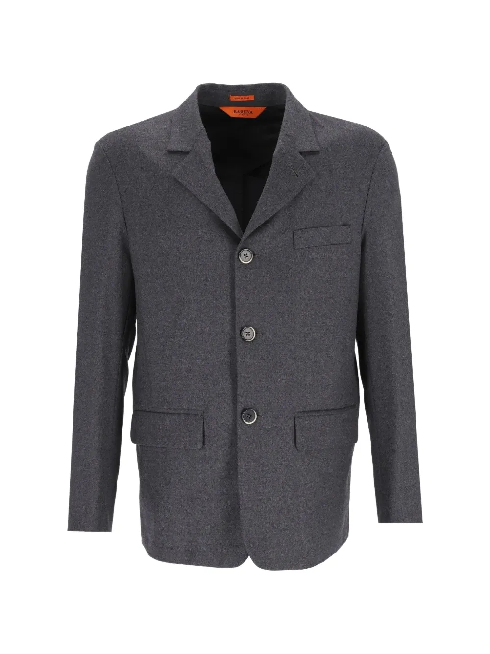 Barena flannel single-breasted blazer - Grau