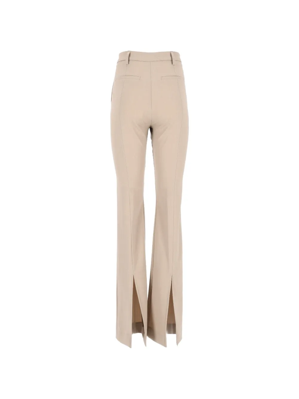 THELATEST Elvira broek met gespleten zoom Beige