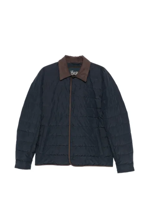 Herno quilted spread-collar jacket