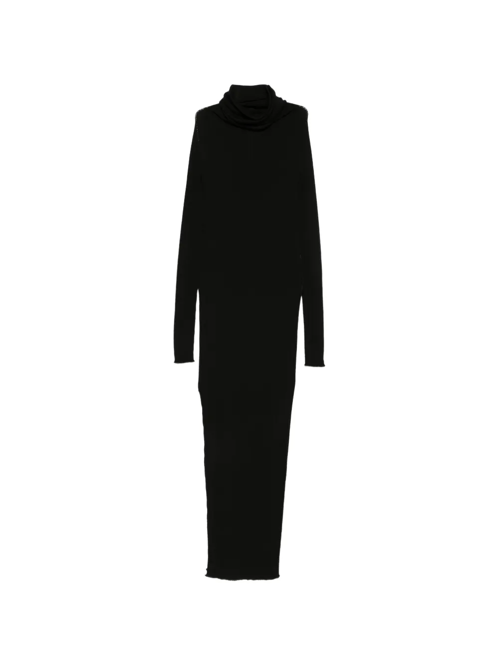 Rick Owens ribbed side-slit maxi dress