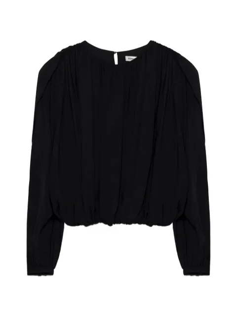 SIMKHAI  Blusa Frida drapeada com mangas longas