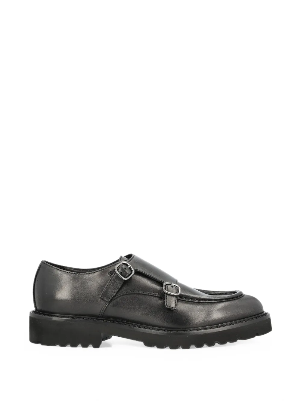 Doucal's double-strap monk shoes Zwart