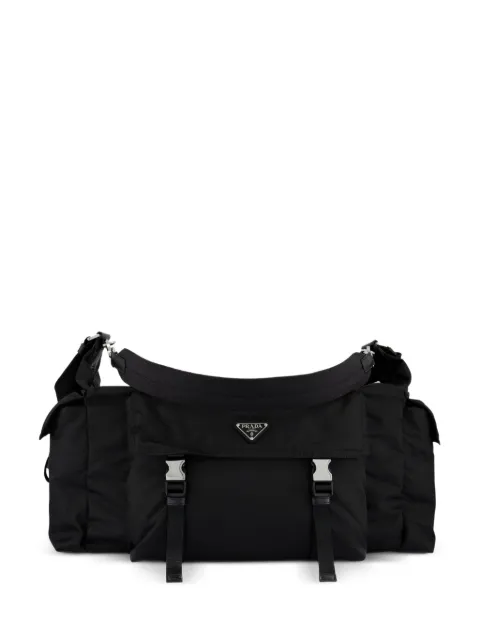 Prada Explore Re-Nylon and leather duffel bag