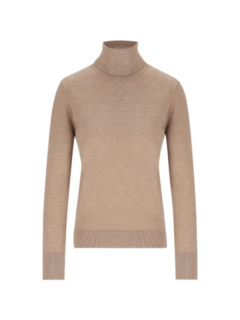 'S Max Mara elbow-patch roll-neck sweater