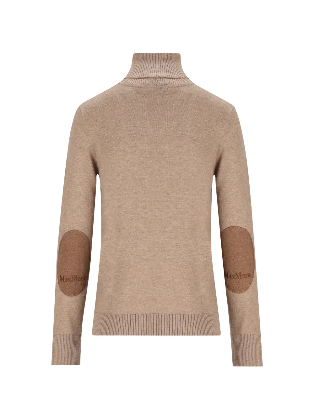 'S Max Mara Coltrui met elleboogpatch Beige