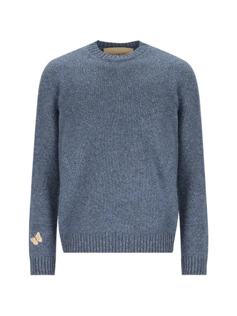 Valentino Garavani butterfly-patch mouliné sweater