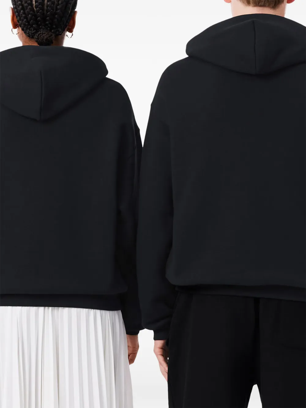 Lacoste Hoodie met logopatch Zwart