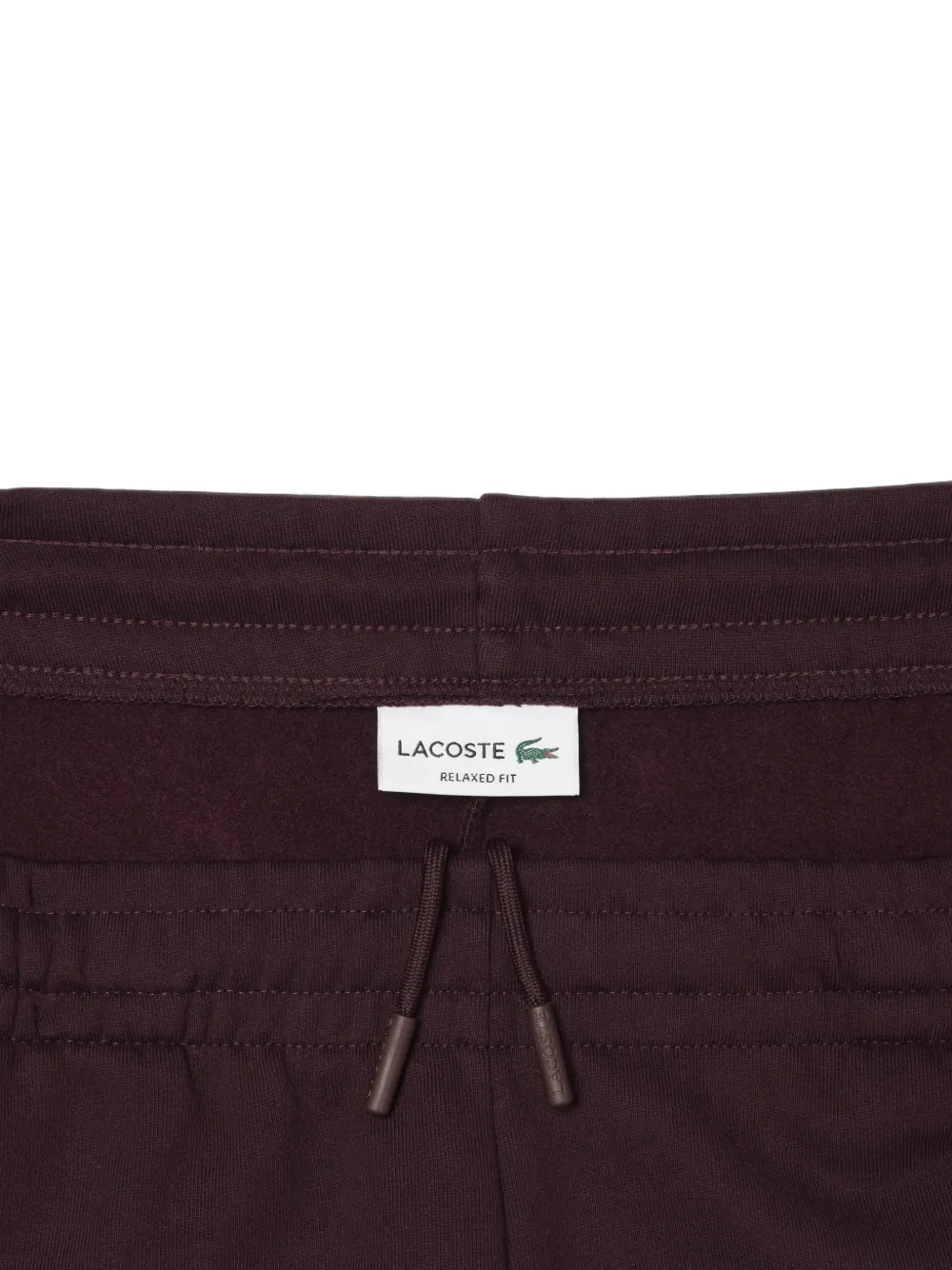 Lacoste Ruimvallende trainingsbroek met logo-patch Rood