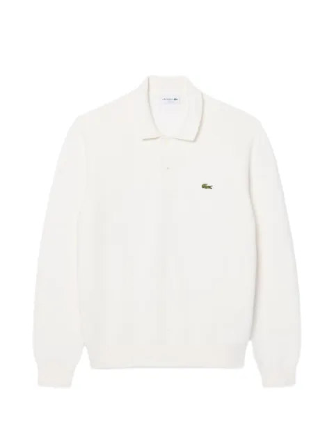 Lacoste classic-fit logo-patch long-sleeved polo shirt