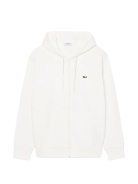Lacoste hoodie con cierre y parche del logo