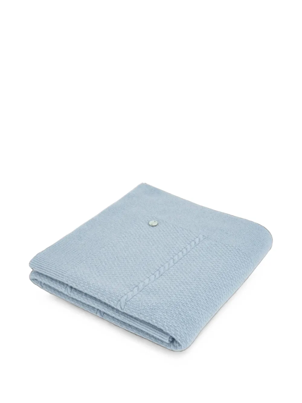 Paz Rodriguez cable-knit Essentia blanket - Blu