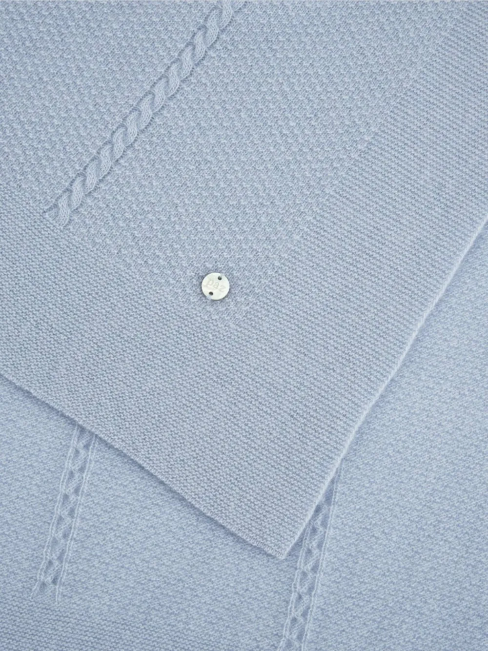 Paz Rodriguez Kabelgebreide Essentia deken Blauw