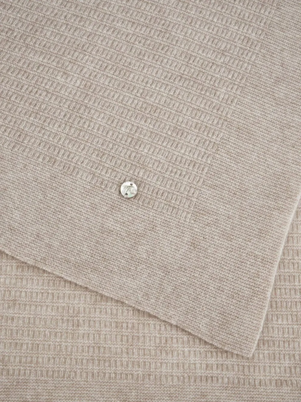 Paz Rodriguez Essentia gebreide deken Beige