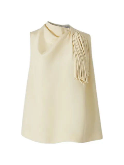 Altuzarra Alden fringe-detail draped blouse