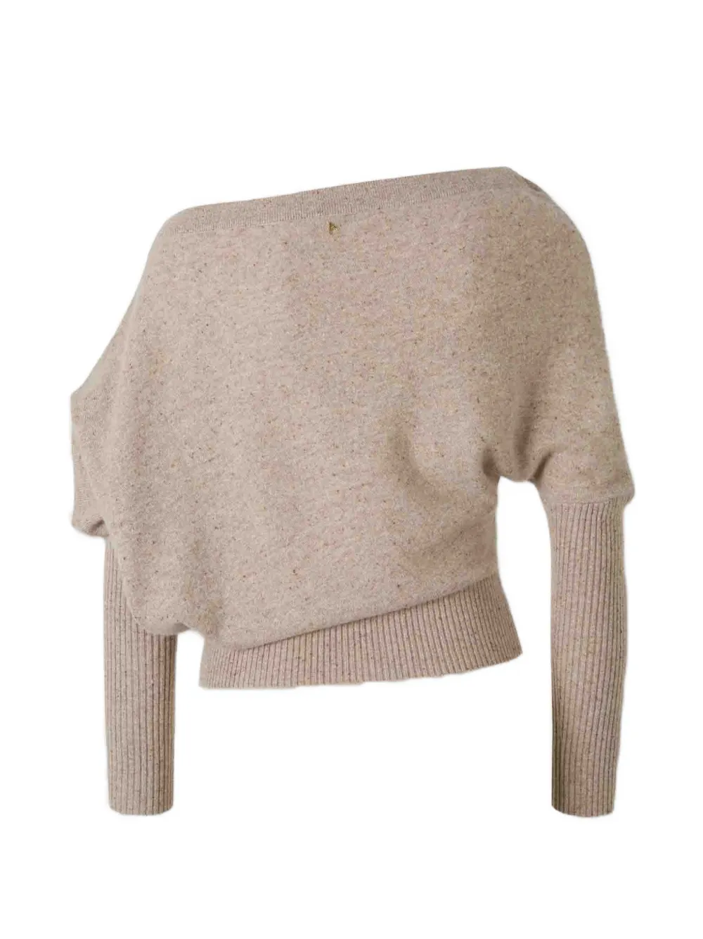 Altuzarra Off-shoulder Draped Sweater in Neutrals, view 2