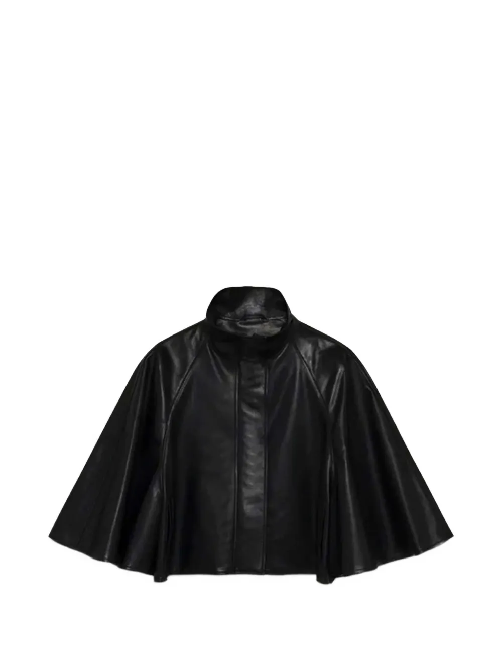 SIMKHAI Orvik high-neck leather jacket