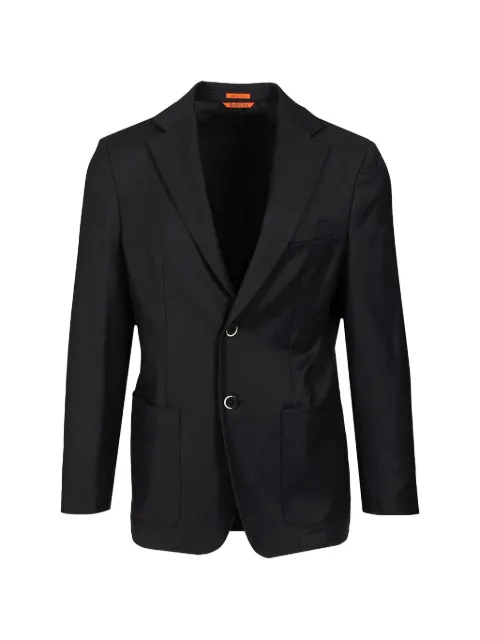 Barena Blazer Borgo Flan com lapelas e abotoamento simples