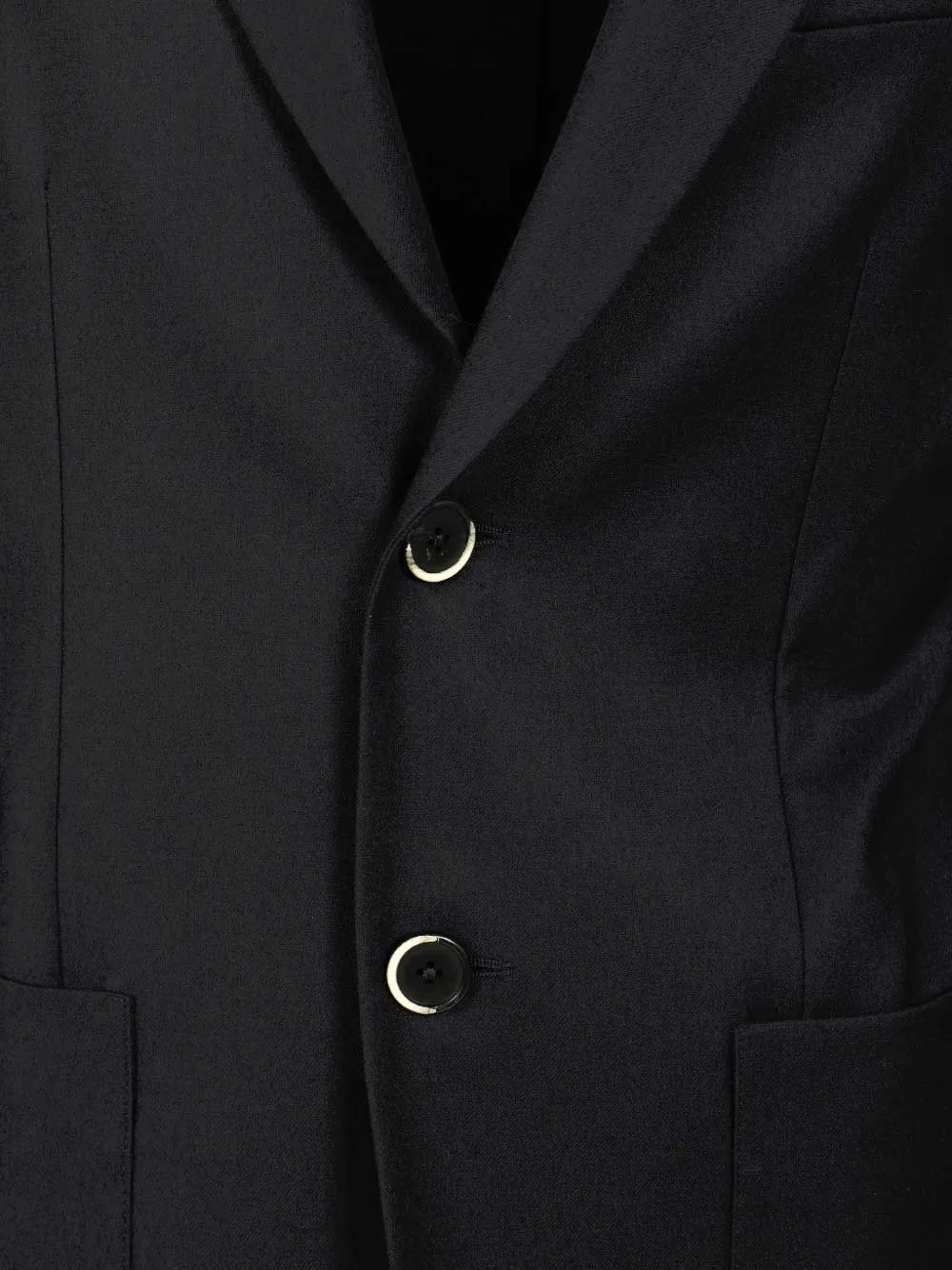 Barena Borgo Flan blazer met enkele rij knopen en gekerfde revers Blauw