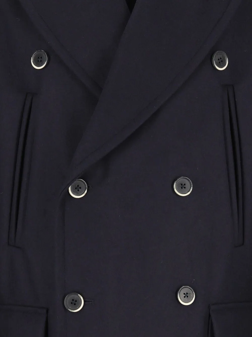 Barena Jas met dubbele rij knopen Blauw