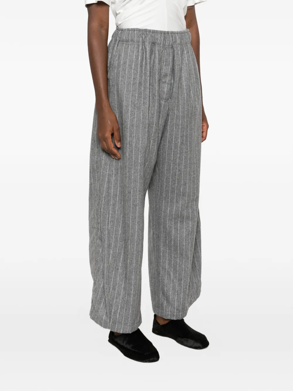 THELATEST Broek met wijde pijpen Grijs