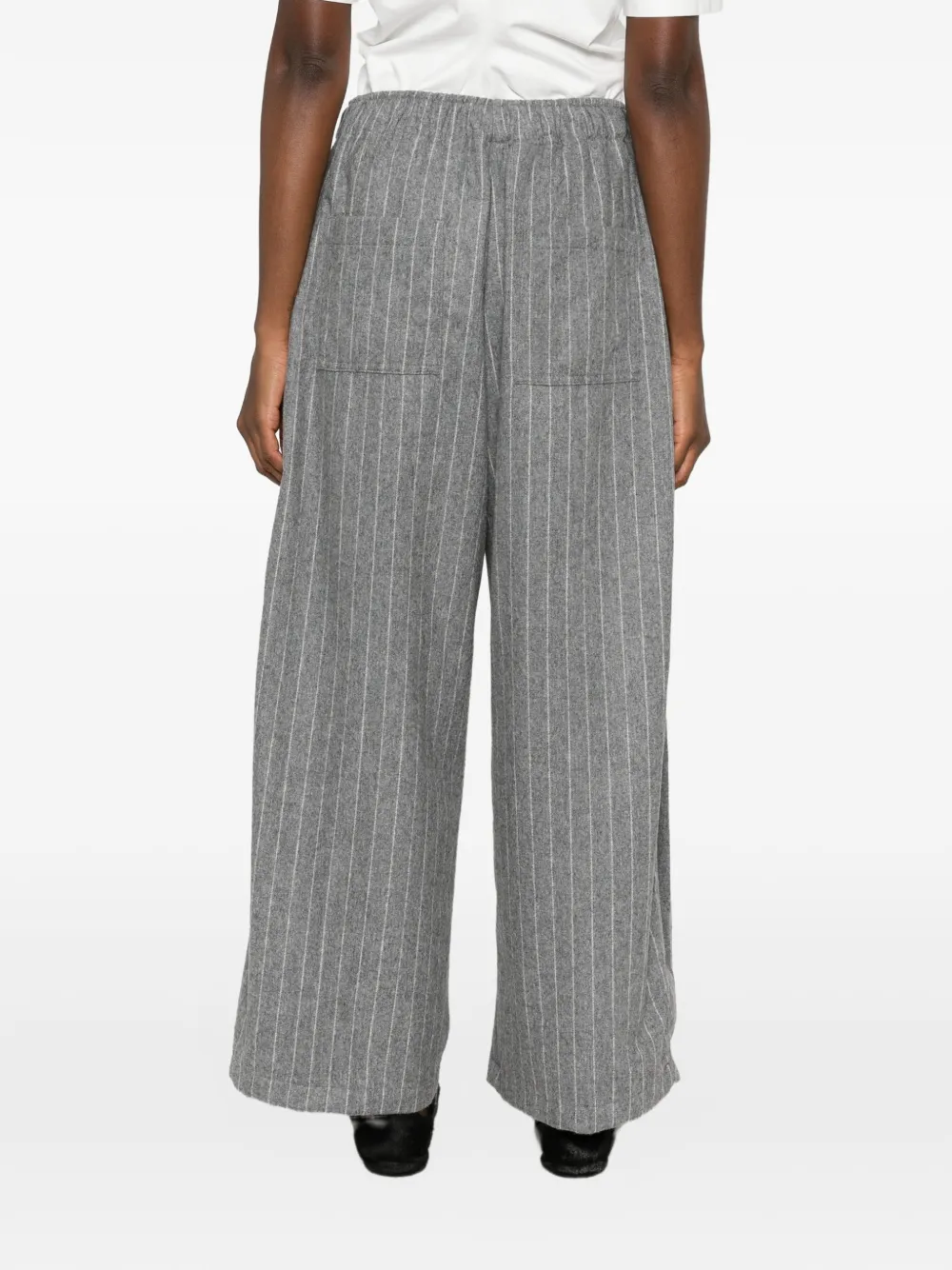 THELATEST Broek met wijde pijpen Grijs